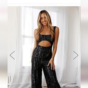 Hello Molly Twilight Romance Sequin Jumpsuit